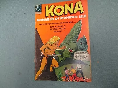 Kona #15 1965 Dell Comics  Monarch Of Monster Isle   Great Gloss Cover • $9.95