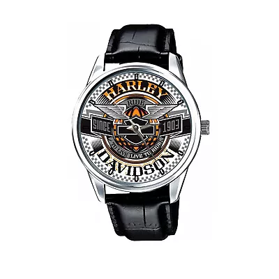 Harley Davidson Logo Since 1903 Sport Leather Watch • $25