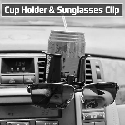 $12.99 • Buy Air Vent Drink Holder Coffee Cup Bottle Holder Ashtray Organizer Car Universal