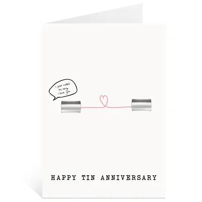 £1.49 • Buy 10th Milestone Anniversary 1 Greetings Card Joke Funny Tin Anniversary