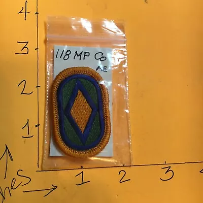 US Army 118th MP Company Para Oval  M/e Patch 9/19/23 • $3.99