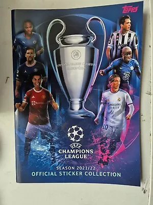 UEFA Champions League Season 2021/22 Official Sticker Collection Book + 6 St New • £3