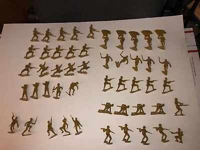 WWII Japanese Soldiers 1963 Louis Marx Company 1:32 Scale  50 Piece Lot. NEW • $13.99