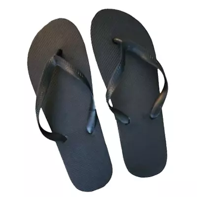 West Loop Mens Flip Flop Beach Thong Sandal Slippers Foam Cushion Black M L XL • $8.53