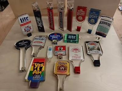 Lot Of 18 Vintage Beer Tap Handles Shiner Bock Budweiser Miller Becks Labatt's • $39.99