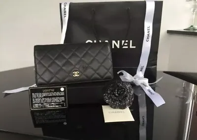 Chanel Lamb Skin Leather Quilted  Purse / Wallet • £625