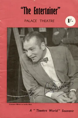 Laurence Olivier - Show Bill Signed Co-signed By: Vivien Leigh • $400
