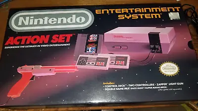 Nintendo NES Original Console Action Set - Complete In Box - EXTRAS • $325