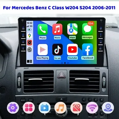 For 2006-2011 Mercedes Benz C Class W204 S204 Android 13 Car Stereo Radio Navi • $138.99