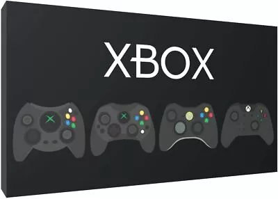 Xbox Pad Canvas Wall Art Wood Framed Ready To Hang XXL  • £15