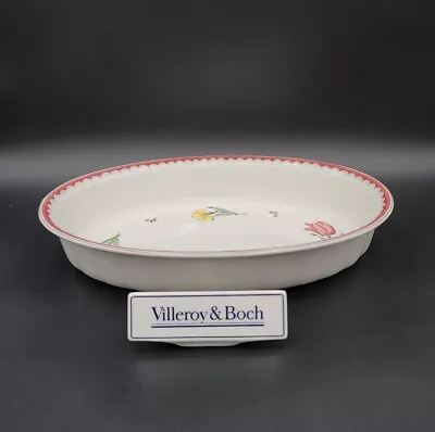 Villeroy & Boch JARDIN D'ALSACE FLEUR 13  Oval Baker EXCELLENT NICE • $159.88