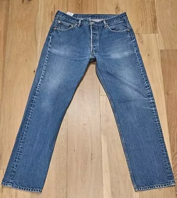 Levi's 501 Original Shrink-To-Fit Jeans 36x36 Style (00501) Color (0000) • $22.99