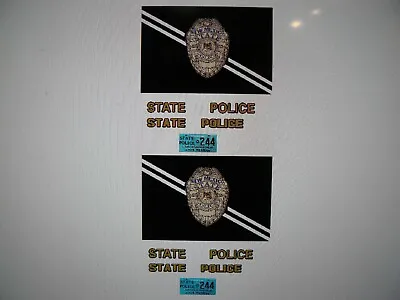 £9.85 • Buy New Mexico State Police Vintage Patrol Car Decals 1:64  Two For One Money