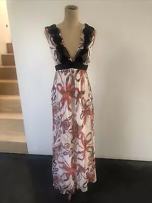 Nevenka Patterned Silk Beautiful Maxi Dress Size 10-12 • $60