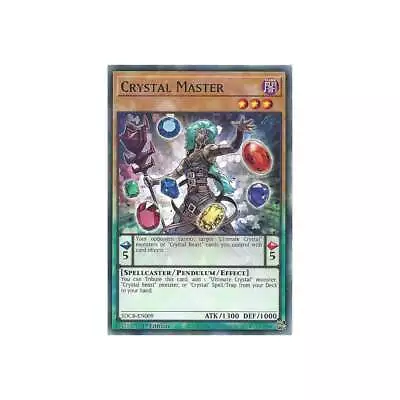 Crystal Master SDCB-EN009 : YuGiOh Common Card 1st Edition • £0.99