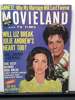 Movieland & TV Time Magazine 1965 Julie Andrews Elizabeth Taylor William Shatner • $44.61