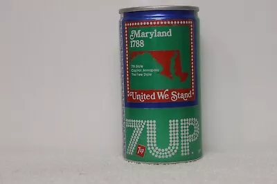 7-up Soda Bi-cenntenial States Can 1976 - Maryland - Uncle Sam Puzzle Piece - • $6.73