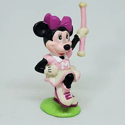 Vintage Minnie Mouse Cheer Baton PVC Figure Disney Applause Cake Topper • $12.59