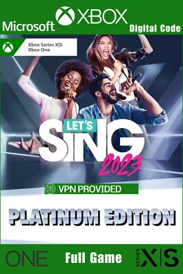 £11.49 • Buy Let's Sing 2023 Platinum Edition Xbox✅Argentina Region✅VPN Global✅No Disc