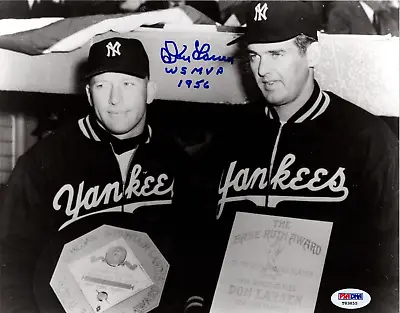 Don Larsen  Ws Mvp 1956  Psa/dna Signed 8x10 Photograph Autographed  Yankees • $34.95