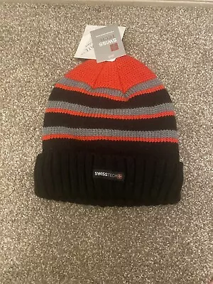 SwissTech Unisex 3M Thinsulate Fully Lined One Size Beanie Knit Cuff Hat • $10