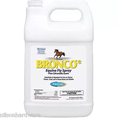 $156.99 • Buy 4 Pack Farnam Bronco-e 128 Oz Equine Horse Ready-To-Use Fly Spray 100502327