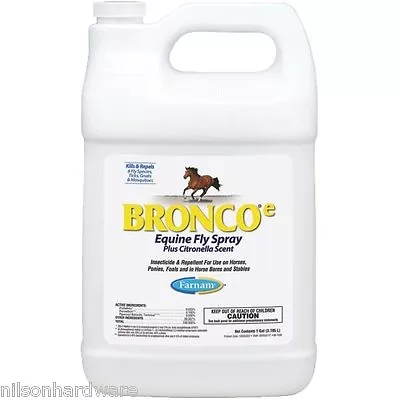 $60.99 • Buy Farnam Bronco-e 128 Oz Equine Horse Ready-To-Use Fly Spray 100502327