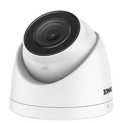 ANNKE 5MP HD POE IP CCTV Outdoor Turret Dome Audio Camera IP67 Security System • £41.39