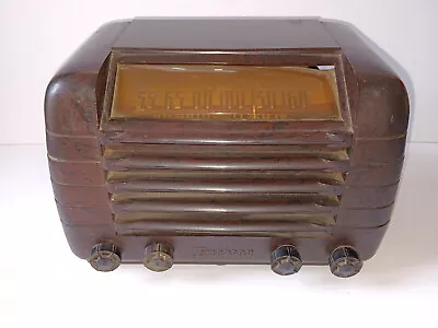 Emerson Bakelite Antique Tube Radio 1940s Vintage Art Deco • $69.99