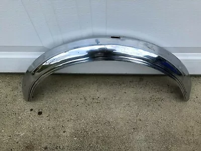 Vintage 1950's Style Wald Chromed Peaked 24  Balloon Tire Front Fender 2  7/8 Wd • $54