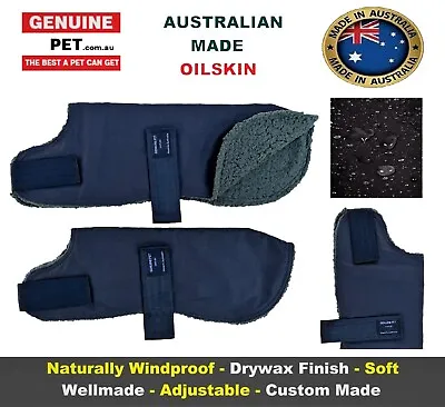 AUSTRALIAN MADE Oil Skin Mini Dachshund Sausage Dog Coat Rug Jacket Waterproof • $56