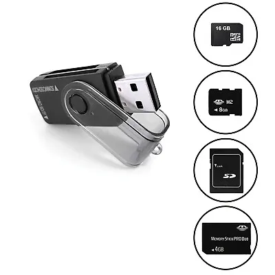 Memory Card Reader Adapters To USB 2.0 Adapter For Micro-SD SDHC SDXC TF US • $5.49