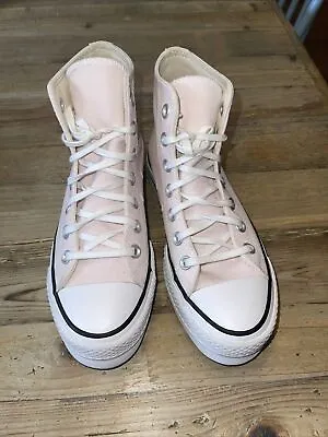 Converse All Star Platform High Tops UK 3.5 Baby Pink Worn Twice • £50