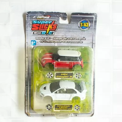 Fast Lane Super Slicks Mini R/C Mini Cooper S & Mitsubishi Lancer Evolution VIII • $19.99