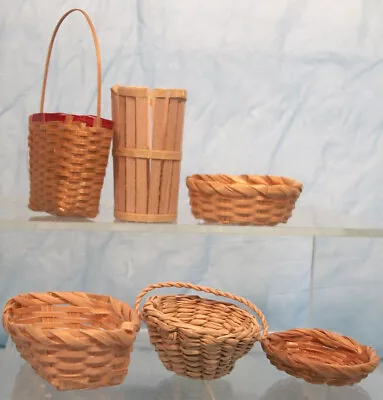 Vintage Miniature Baskets VIII Lot Of 6 No Res • $4.99