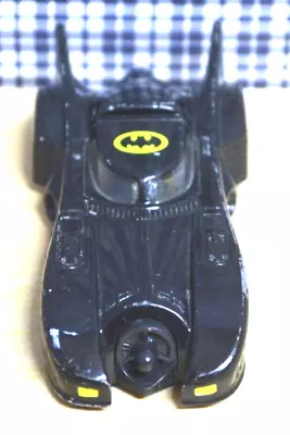 Vintage 1989 Batmobile Dc Comics Diecast Car Black Yellow • $9