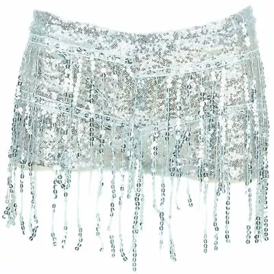 £18.90 • Buy Sequin Tassel Hot Pants Shorts Festival Costume Skorts Skater Belly Dance