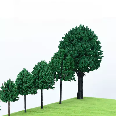 10PC Miniature Green Mix Trees HO/OO Scale Garden Plants Railway Scene Model • $9.99