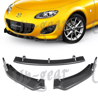 For 2009-2013 Mazda Miata MX-5 GV-Style Carbon Style Front Bumper Spoiler Lip • $76.50