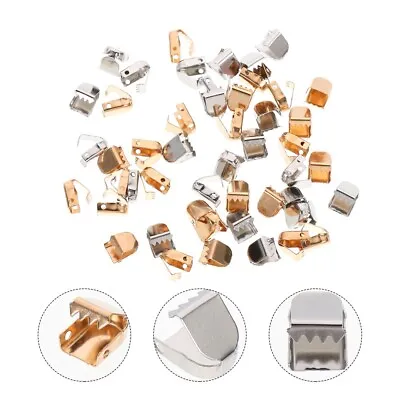  100 Pcs Metal Lace Locks Tip Sneakers For Shoes Shoelace Connectors • £5.68