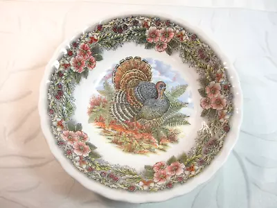 Churchill Myott Factory THANKSGIVING MULTICOLOR *1 Coupe Cereal Bowl(s)* 6 3/8  • $10.99