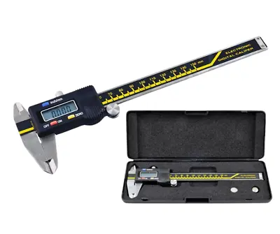 150mm Digital Caliper INTERNAL & EXTERNAL DEPTH Measuring Tool Pipe Gap Gauge • £13.99