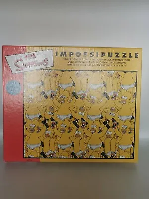 The Simpsons 550 Piece Impossipuzzle - Homer - Mmm... Puzzling • £13