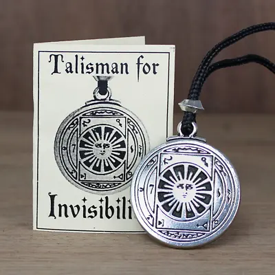 Talisman For Invisibility Pendant Black Pullet Amulet Occult Subterfuge Magic • $19.99