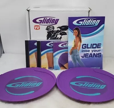 Gliding Ultimate Workout Mindy Mylrea DVD 2 Slide Disc Exercise Diet Set  • $16.99