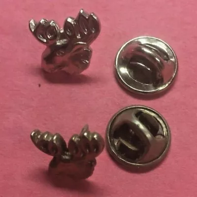 2 Moose Head Mini Lapel Pins • $4