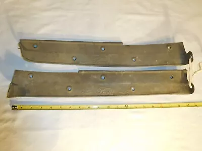 2 Vintage Matching Ford Door Threshhold (?) Automotive Metal Parts • $150