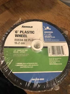 6-Inch Plastic Universal Offset Replacement Lawn Mower Wheel -490-320-0002 • $12