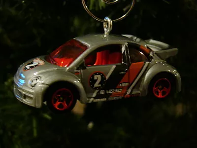 Volkswagen VW Beetle Bug Custom Christmas Tree Ornament ~Off Road Racing ~Silver • $18.99