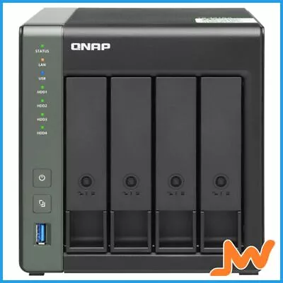 QNAP 4-Bay Alpine AL214 Quad-Core 2GB SODIMM Tower NAS • $927